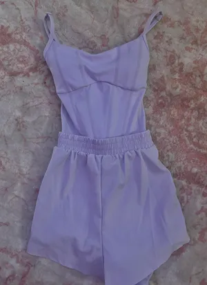 Purple Athletic Romper thumbnail 2