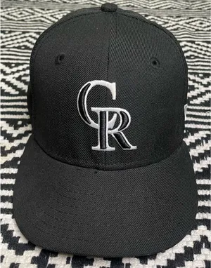 New Era Black  Colorado Rockies Hat thumbnail 1