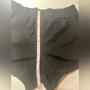 Lululemon Women’s Black Athletic Shorts No Tag, And No Drawstring thumbnail 6