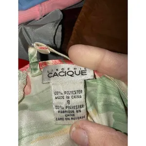 Cacique Floral Satin Chemise Nightgown with Lace Detail thumbnail 4