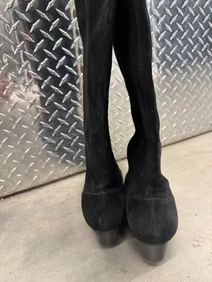 Raye Castiel Suede Cowboy Boots Black Womens Size 8 thumbnail 10