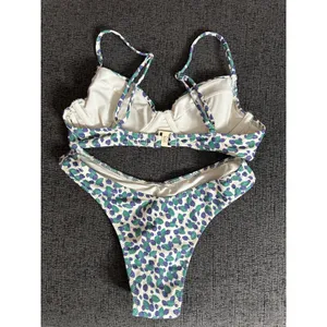Blackbough Swim Cindy Bikini Set in Blackberry Bliss size XS Underwire High Leg thumbnail 5