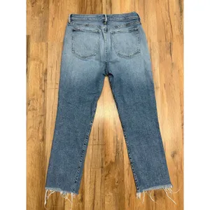 3x1 NYC Camden Jeans Women's 29 High Rise Straight Raw Hem Cropped Denim thumbnail 4