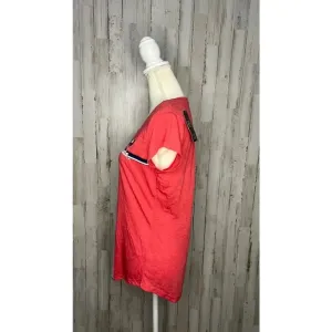 NWT NHL Washington Capitals Women's V-Neck Cap Sleeve Red T-Shirt‎ Size Small thumbnail 5