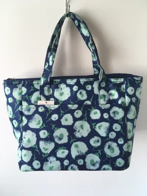 Floral Lunch Tote Blue thumbnail 4