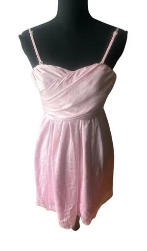 Tevolio Blush Pink Strapless Ruched Mini Dress Sweetheart A-Line Size 2 thumbnail 1