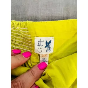 Anthropologie Edme & Esyllte Yellow Ipanema Utilla Sleeveless Sundress Size XS thumbnail 9