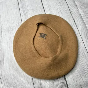 Knitworks 100% Wool Tan Cap Knit Hat thumbnail 5