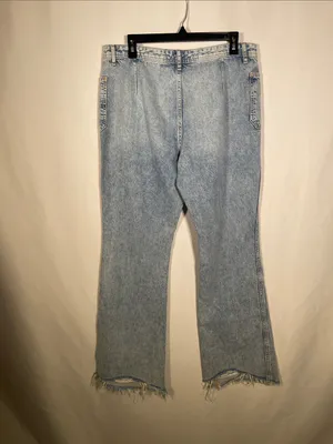 FREE PEOPLE IZZY FLARE JEAN BLUE 31 thumbnail 5