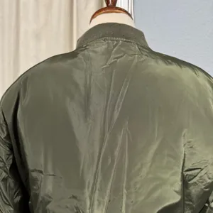 Ambiance Outerwear Woman Army Green Puffer Zip‎ Up Jacket Size Large Pocket thumbnail 7