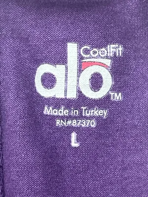 Alo Yoga Relax Tank Top Deep Purple Bamboo Athletic Workout Racerback NWT Large thumbnail 6