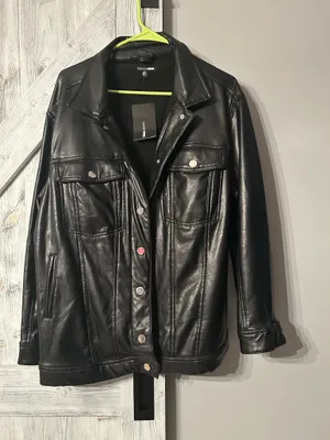 Adorable, faux, leather jacket, fashion, nova thumbnail 3