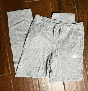 Nike Gray Straight Leg Sweatpants Small White Embroidered Logo Women’s Pants thumbnail 1