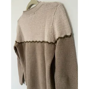 Woolrich Khaki Womens Sweater Sz S Wool Ramie Cotton Long Sleeve Pullover thumbnail 4