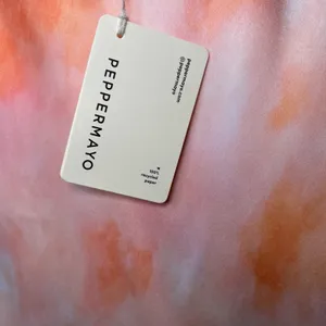 Peppermayo Winona Halter Slip Dress in Peach Tie Dye Mini Dress US 2 NWT thumbnail 4
