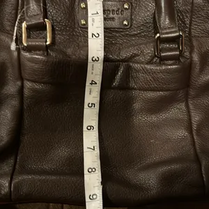 Kate Spade Brown Leather Bag Gorgeous Leather 15” Wide 8” Length thumbnail 13