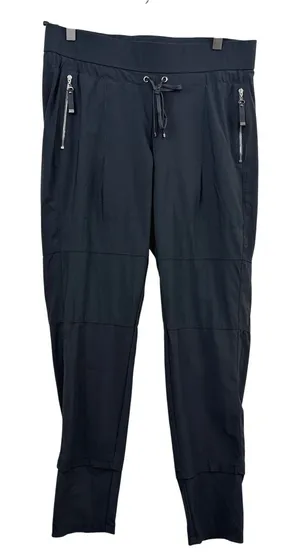 Rafaello Rossi Candy Pants Womens Size 38 M Dark Grey Elastic Waist Zipper 32x29 thumbnail 1