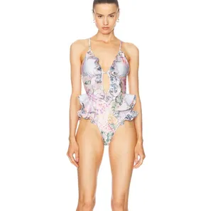 Zimmermann frill swimsuit. S-M thumbnail 3