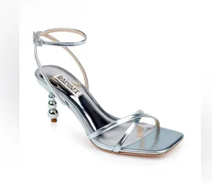 Badgley Mischka Callie Beaded Heel Sandal Size 8.5 thumbnail 1