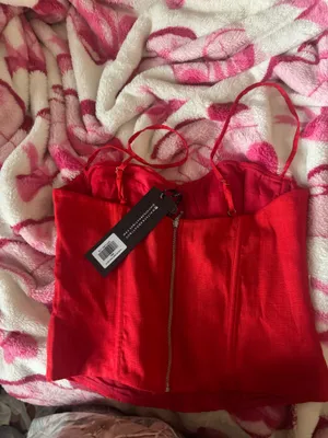 White Fox Boutique Red Bustier Top thumbnail 3