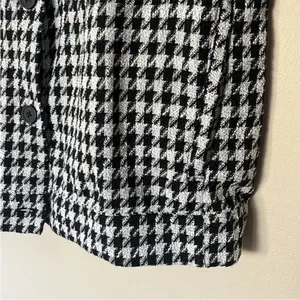 NWOT Sanctuary Ashley Jacket / Top Bouclé Houndstooth Size L thumbnail 7