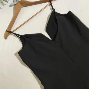 Bardot Kristen Peplum Cocktail Dress Black Spaghetti Strap Fit Flare Size 12 thumbnail 10