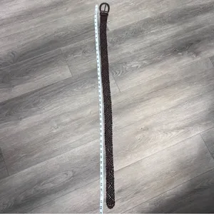 Source Unknown Women’s Brown Braided Leather Belt Western Boho Festival thumbnail 6