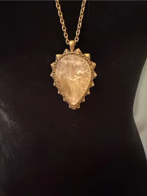Lucky Brand Gold-Tone Teardrop Pendant Necklace thumbnail 2