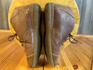 BOC Born Concept Boots Womens 7M Chukka Booties Brown Faux Leather Lace Up thumbnail 5