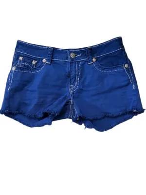 Miss Me Royal Blue Shorts Size 29 thumbnail 3