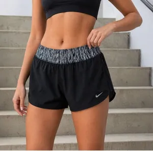 Nike Dri Fit‎ Running Shorts Women XL Black Athletic Lined Gym Active thumbnail 1