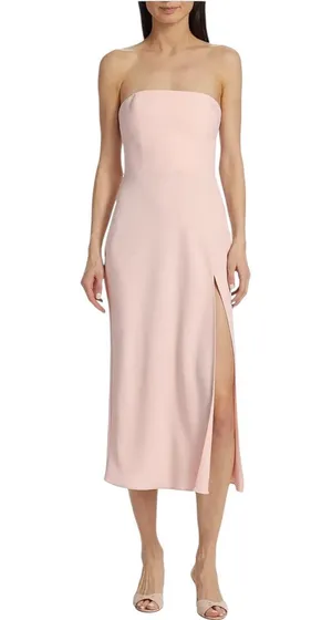 Amanda Uprichard Mandy Midi Dress - Blush - Small thumbnail 6