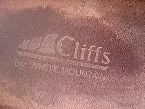 White mountain dark double-buckle slide sandals featuring dual adjustable straps and contoured thumbnail 12