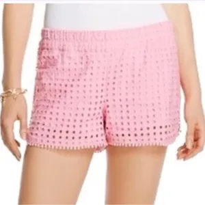 Lilly Pulitzer for Target Large Eyelet Pink Shorts Barbiecore thumbnail 1