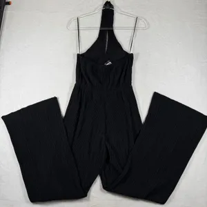 Vero Moda VMAURORA Black Plisse‎ Halterneck Wide Leg Jumpsuit NWT 10304757 XXS thumbnail 11