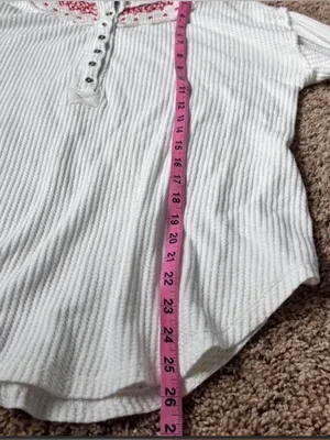 Cotton Free People Henley thumbnail 6