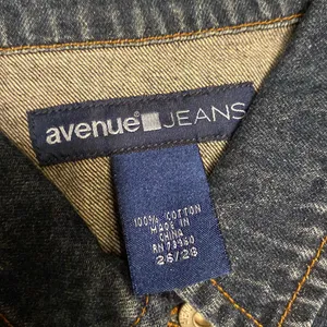 Avenue Jeans Blue Denim Button Down Vest Size 26 thumbnail 2