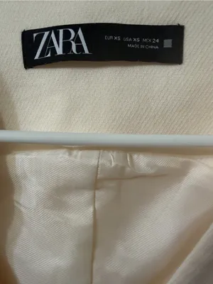 Zara Button Down Front Ivory Blazer Vest(Size XS) thumbnail 9