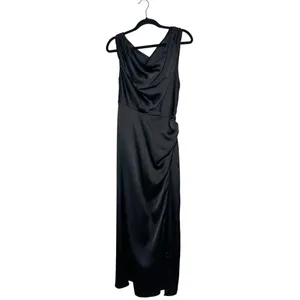 Show Me Your Mumu Jodie Satin Maxi Dress Women's Black Size Large thumbnail 2