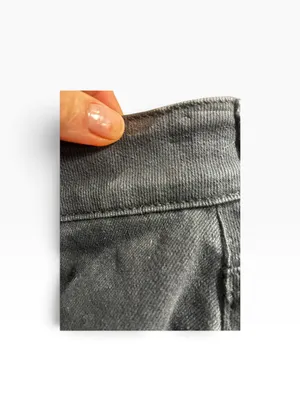PacSun Black Frayed Denim Stretch Mini Skirt thumbnail 7