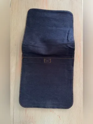 Vintage 2001 GAP Indigo Denim Crossbody Messenger Bag NWT Y2K Satchel Unisex thumbnail 2