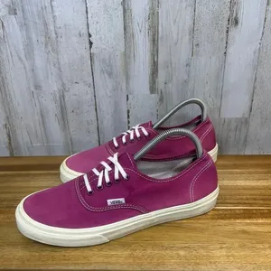 Vans Authentic Purple Canvas Low Top Lace-Up Sneakers - Men's 7.5 / Women's 9‎ thumbnail 4