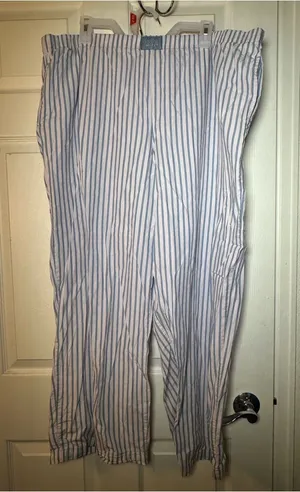 Victorias Secret Blue and White Vertical Stripe‎ Pajama Pants thumbnail 1