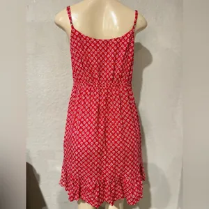 Lulu’s Grecian Getaway Red and White Print Mini Dress size large thumbnail 13
