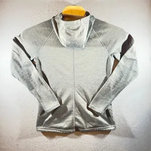 1206 | The North Face Heathered Grey‎ Full Zip Fleece Hoodie Womens S thumbnail 2