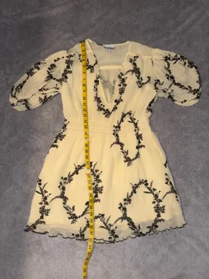 NWOT GANNI Floral Mini dress size 32 thumbnail 6