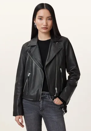 AllSaints Jacket Leather thumbnail 1