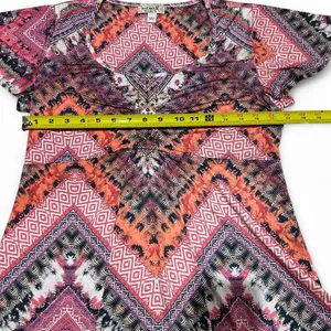 OneWorld Geometric Embellished Short Sleeve Top thumbnail 3