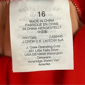 Women’s J. Crew Ruffle‎ Scoopback One Piece Swimsuit Size 16 Red Beach Summer thumbnail 9