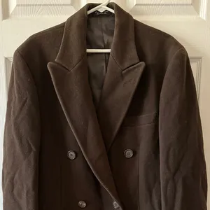 Chaps by Ralph Lauren Women’s Chocolate Brown Wool Overcoat, Size Medium thumbnail 2